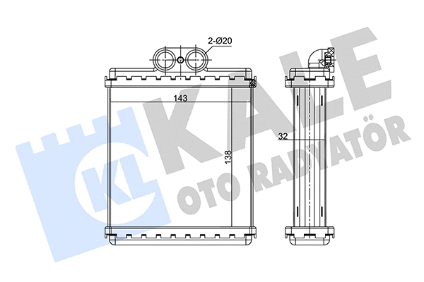 Heat Exchanger, interior heating (352095)