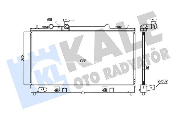 Radiator, engine cooling (347885)