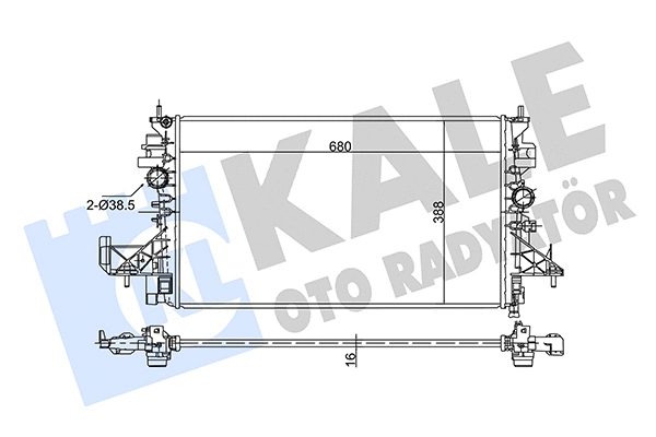 Radiator, engine cooling (362695)