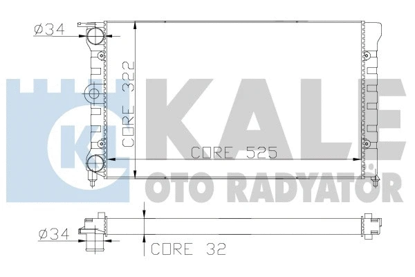 Radiator, engine cooling (139200)