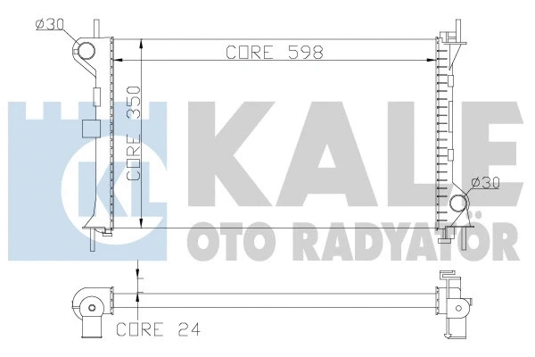 Radiator, engine cooling (344165)