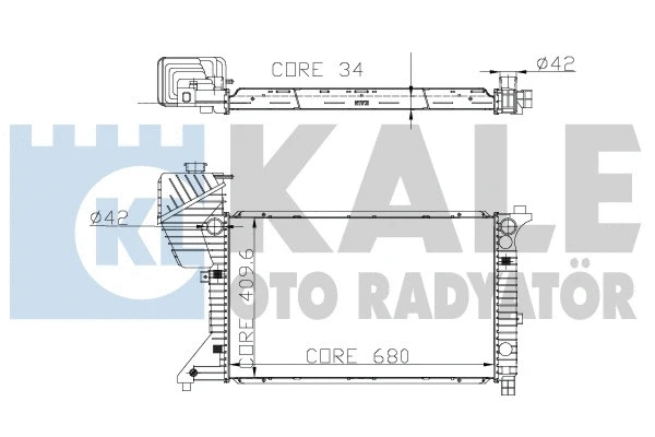 Radiator, engine cooling (330300)