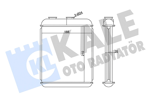 Heat Exchanger, interior heating (346680)