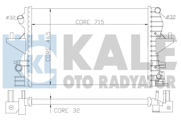Radiator, engine cooling (354000)
