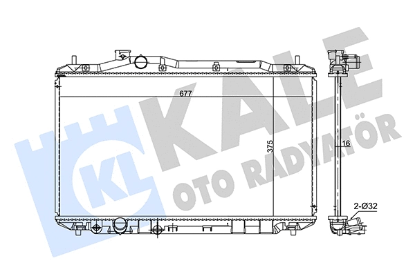 Radiator, engine cooling (384200)