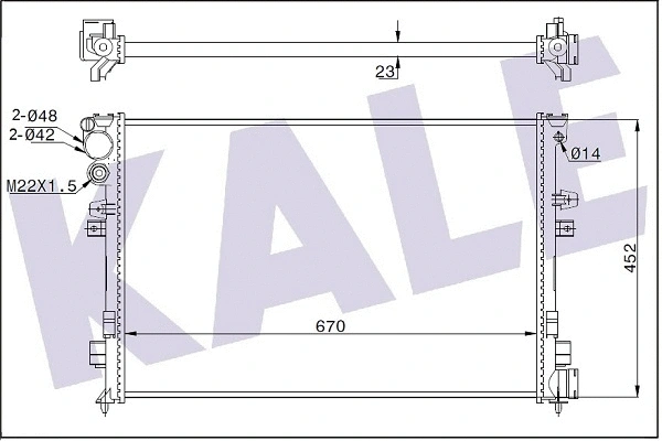 Radiator, engine cooling (347220)