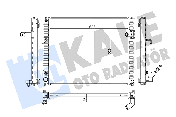 Radiator, engine cooling (354220)
