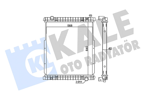 Radiator, engine cooling (349350)