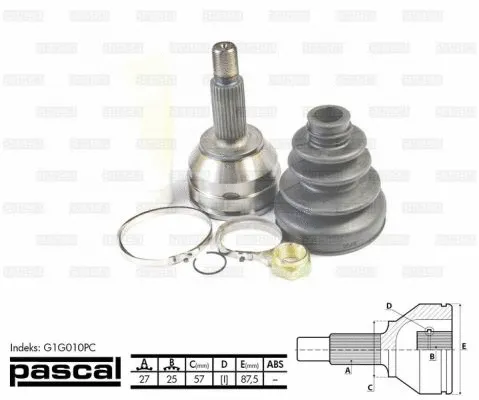Joint Kit, drive shaft (G1G010PC)
