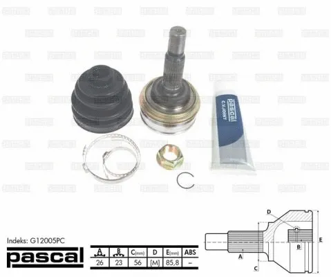 Joint Kit, drive shaft (G12005PC)