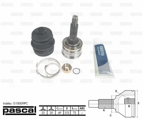 Joint Kit, drive shaft (G18009PC)