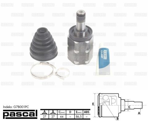 Joint Kit, drive shaft (G7B001PC)