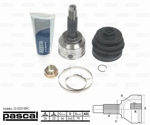 Joint Kit, drive shaft (G10319PC)