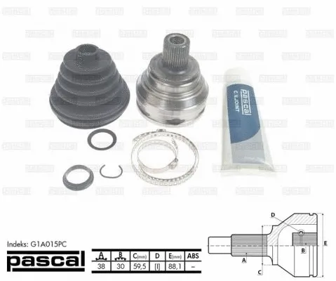 Joint Kit, drive shaft (G1A015PC)