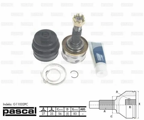 Joint Kit, drive shaft (G11032PC)