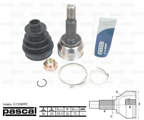 Joint Kit, drive shaft (G12089PC)