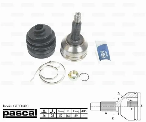 Joint Kit, drive shaft (G13003PC)
