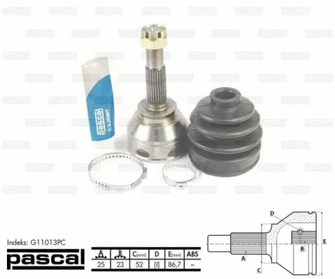 Joint Kit, drive shaft (G11013PC)