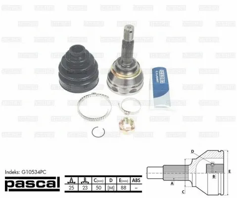 Joint Kit, drive shaft (G10534PC)