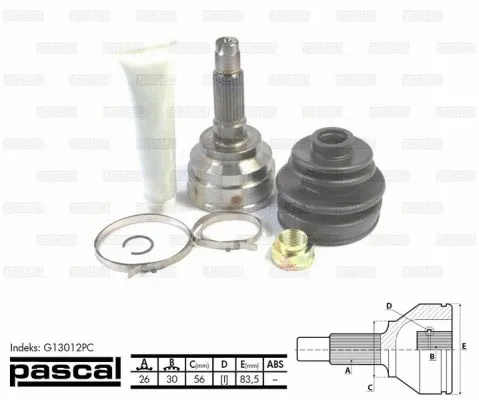 Joint Kit, drive shaft (G13012PC)