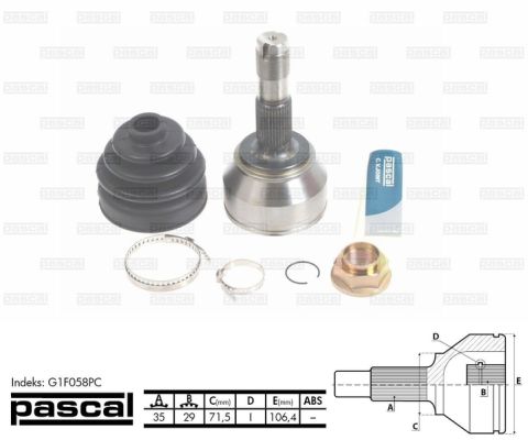 Joint Kit, drive shaft