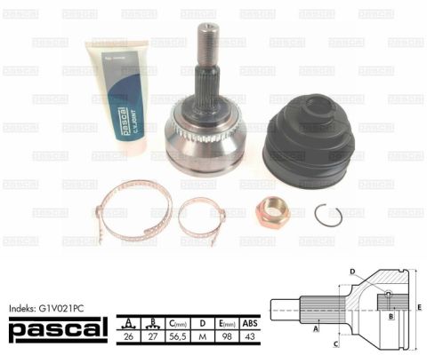 Joint Kit, drive shaft (G1V021PC)