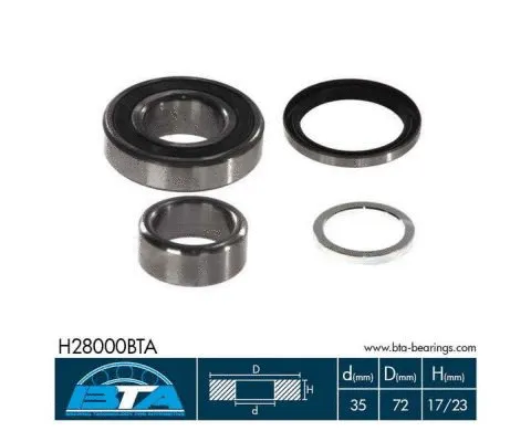 Wheel Bearing Kit (H28000BTA)