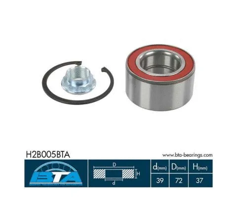 Wheel Bearing Kit (H2B005BTA)