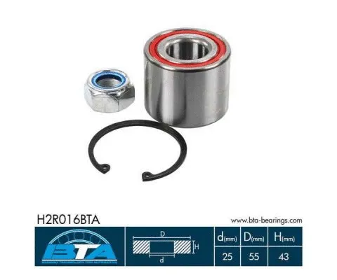 Wheel Bearing Kit (H2R016BTA)