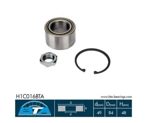 Wheel Bearing Kit (H1C016BTA)