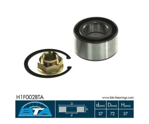 Wheel Bearing Kit (H1F002BTA)