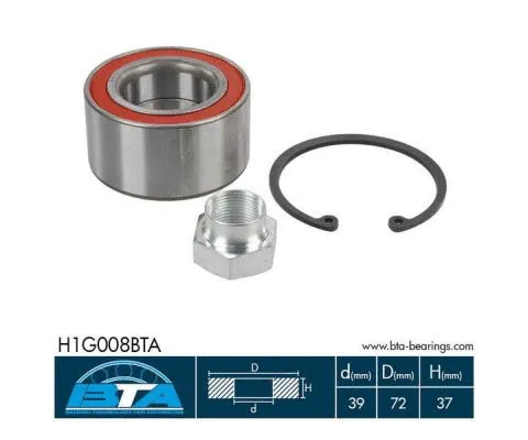 Wheel Bearing Kit (H1G008BTA)