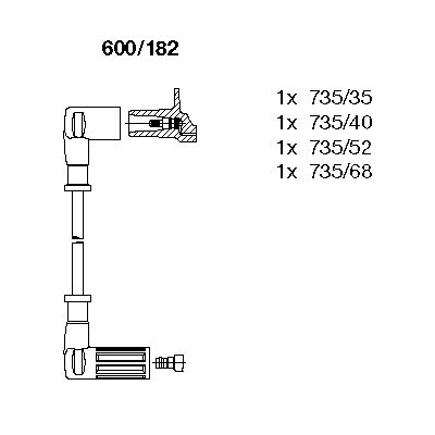 Ignition Cable Kit (600/182)