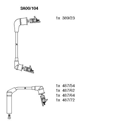 Ignition Cable Kit (3A00/104)
