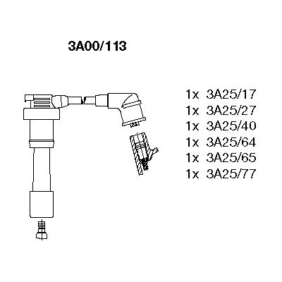 Ignition Cable Kit (3A00/113)