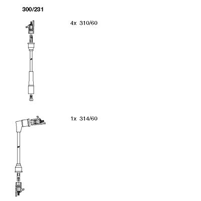 Ignition Cable Kit (300/231)