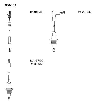 Ignition Cable Kit (300/169)