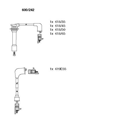 Ignition Cable Kit (600/242)
