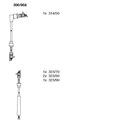 Ignition Cable Kit (300/958)