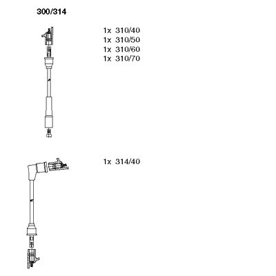 Ignition Cable Kit (300/314)