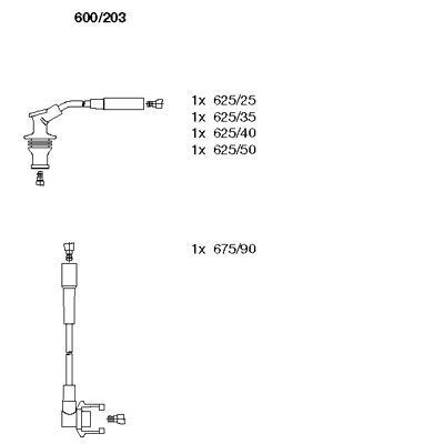 Ignition Cable Kit (600/203)