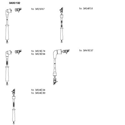Ignition Cable Kit (3A00/132)