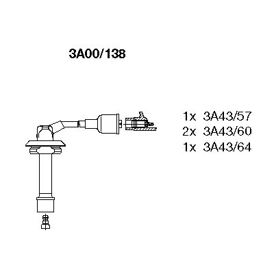 Ignition Cable Kit (3A00/138)