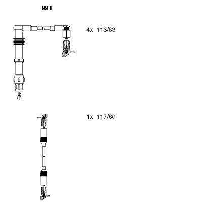 Ignition Cable Kit (991)