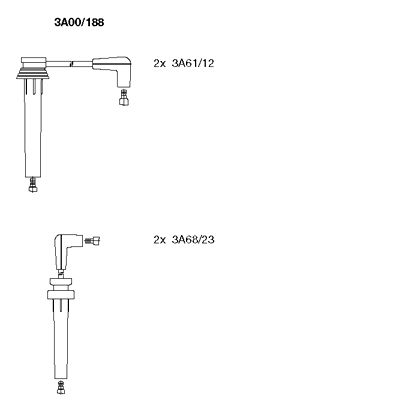 Ignition Cable Kit (3A00/188)