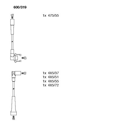 Ignition Cable Kit (600/319)