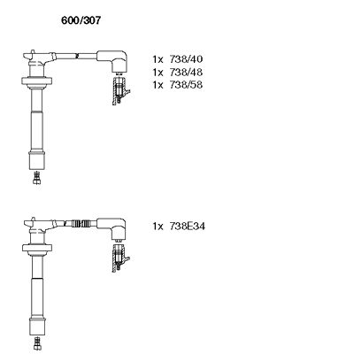 Ignition Cable Kit (600/307)