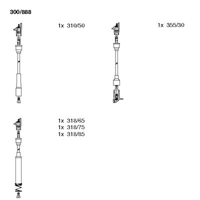 Ignition Cable Kit (300/888)