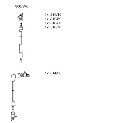 Ignition Cable Kit (300/376)