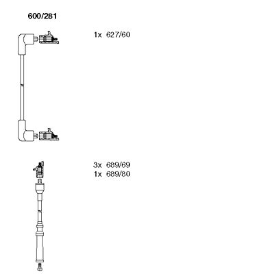 Ignition Cable Kit (600/281)